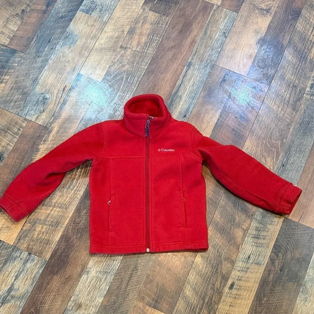 Columbia Vibrant Red Fleece Jacket XXS (3750)